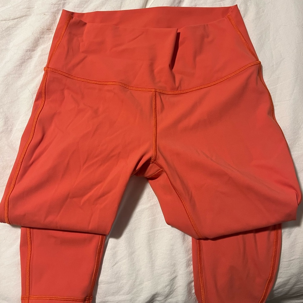 Orange Lululemon Leggings